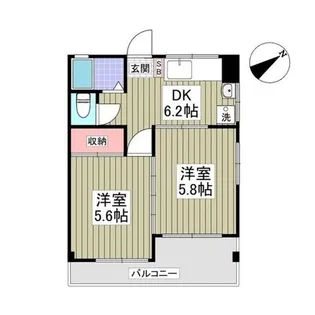 なとりビル3【2階】の間取り