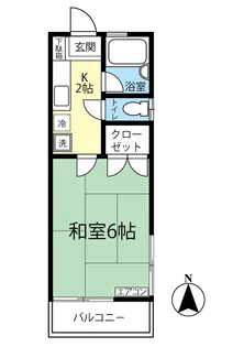 サンハイツ/百合ヶ丘【2階】の間取り