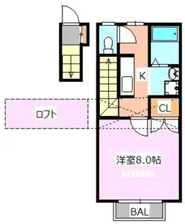 モーリア【2階】の間取り