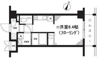 パルメゾン見次公園【4階】の間取り