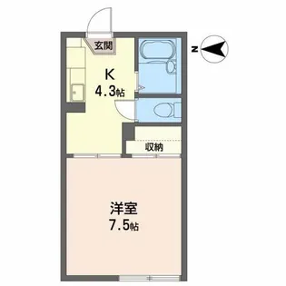 レジデンスI【1階】の間取り