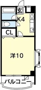 グランコート住吉【5階】の間取り