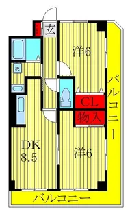 comodo Amaji【2階】の間取り