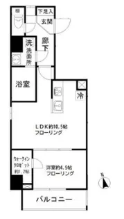 モンレーヴ御徒町【6階】の間取り