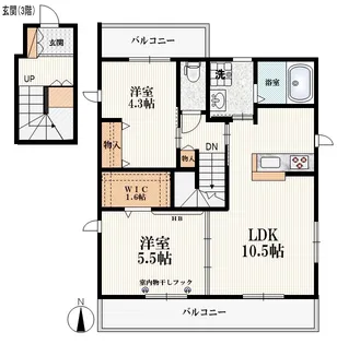プラムメゾン鷺宮【4階】の間取り