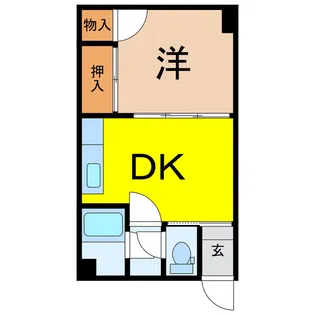 池田ビル(住吉)【2階】の間取り