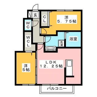 ドルチェヴィータ II【1階】の間取り