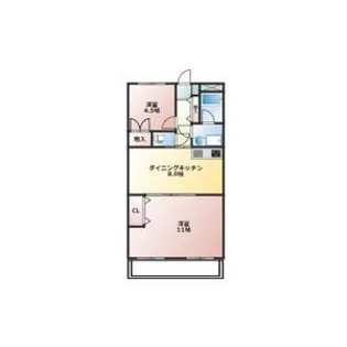 ヴィラフロンティア【3階】の間取り