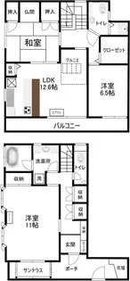 暖丘亭【1階】の間取り