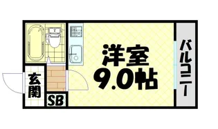 北堀江レジデンス【9階】の間取り