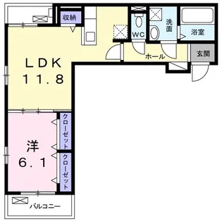 ロン・ボヌール 弁天池公園 I【3階】の間取り