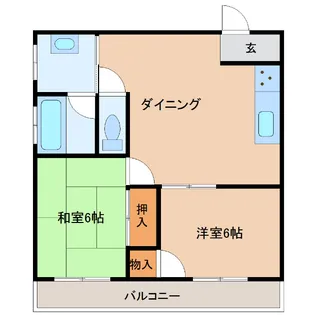 シンフォニー西ノ入【3階】の間取り