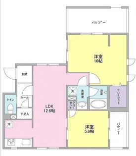 フェリチターレ【2階】の間取り