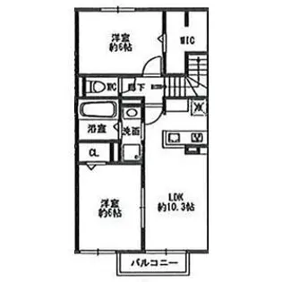 Grand Winds Tsukuba I【2階】の間取り