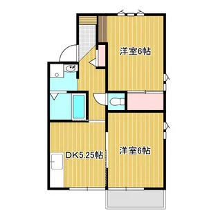 オーシャンハイツ【2階】の間取り