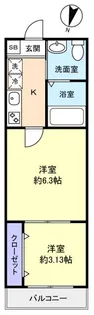 フィオーレ勝田台【1階】の間取り