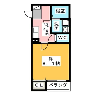 クレフラスト星崎【1階】の間取り