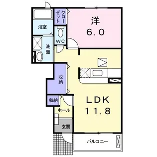 シティガーデンII【1階】の間取り