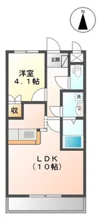 リトルフォレストII107【1階】の間取り
