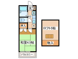 サニ―プレイス【2階】の間取り