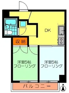 ロノプラザ下高井戸【3階】の間取り