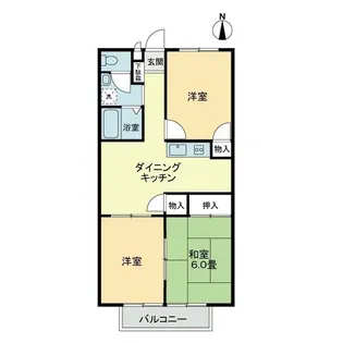フォブール大井A【2階】の間取り