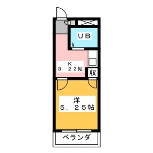 ウイング富塚【1階】の間取り