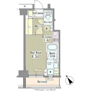 東京都大田区東馬込1【マンション】の間取り