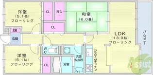 3LDKの間取り画像