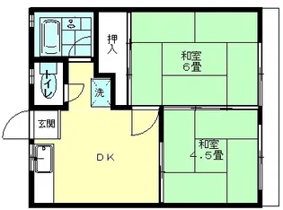 サニーハイツあそう【2階】の間取り