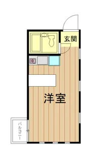 HILL SIDE HALL【3階】の間取り