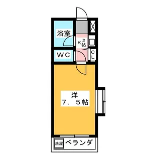 水神パークハイツ【1階】の間取り