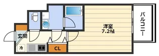BROAD新うめきたRESIDENCE【7階】の間取り
