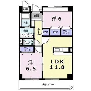 広島県福山市南蔵王町4【マンション】の間取り