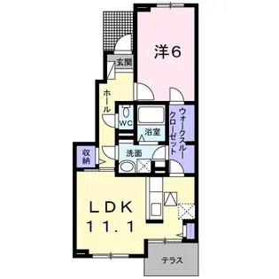 スプリング コートII【1階】の間取り