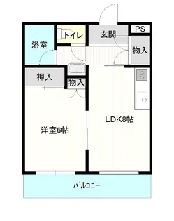 コーポ288【1階】の間取り