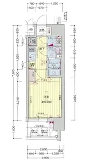 プレサンス梅田東アルファ【5階】の間取り