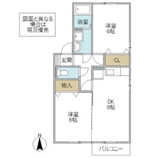 大黒屋 六番館【2階】の間取り