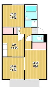 プレジール大島A【1階】の間取り