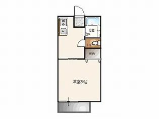 メゾン・アコックス【1階】の間取り