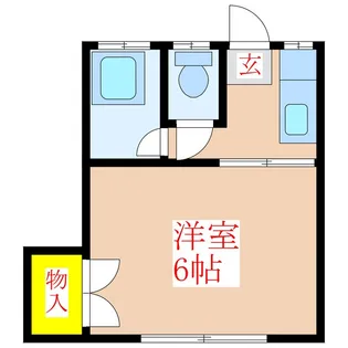 1Kの間取り画像