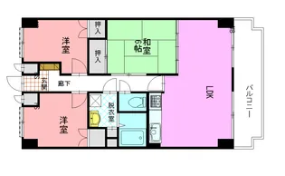 アクシーズタワー旭台【13階】の間取り