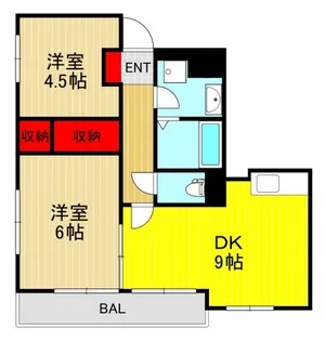 サニースカイ【5階】の間取り