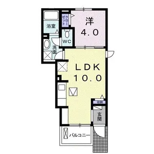 ブライト安芸 C棟【1階】の間取り