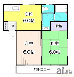 東京都清瀬市野塩5【アパート】の間取り