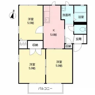 さわやかゆうゆう【1階】の間取り