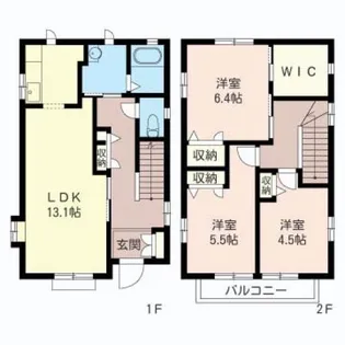 埼玉県さいたま市中央区円阿弥4【一戸建】の間取り