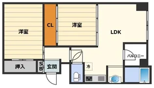 meetMe天神橋【3階】の間取り