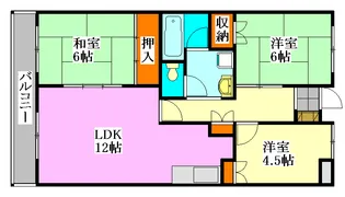 3LDKの間取り画像