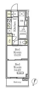 東京都世田谷区砧2【マンション】の間取り